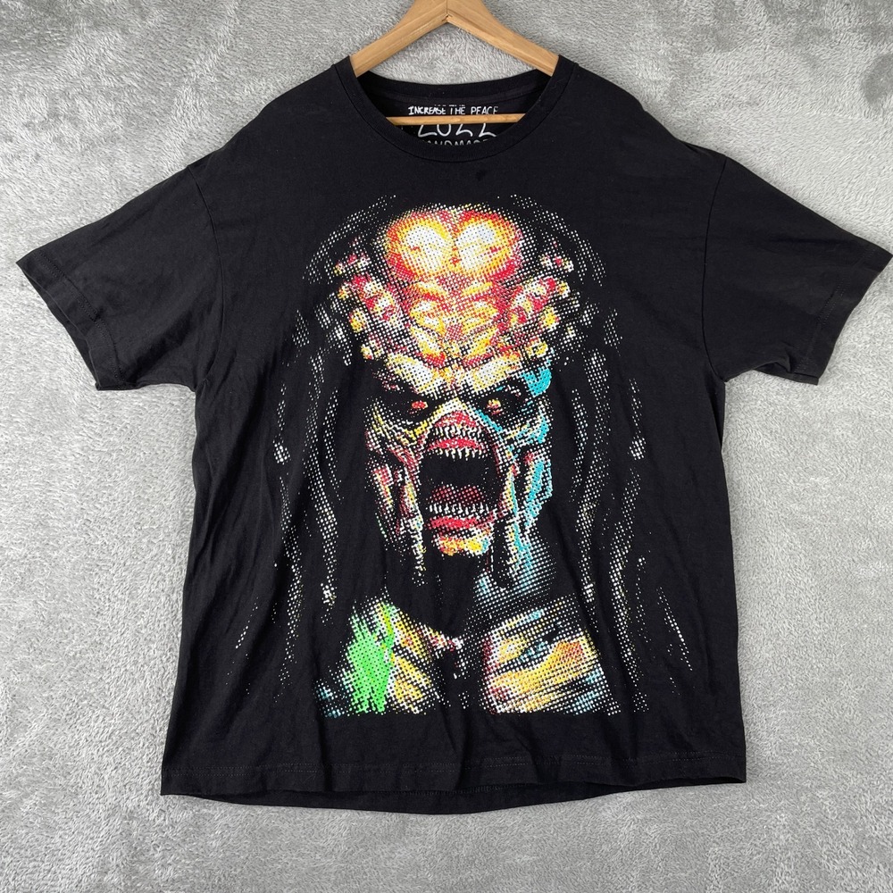 Increase The Peace Predator Shirt Mens XL Black Y2K Movie Promo One of One 2022